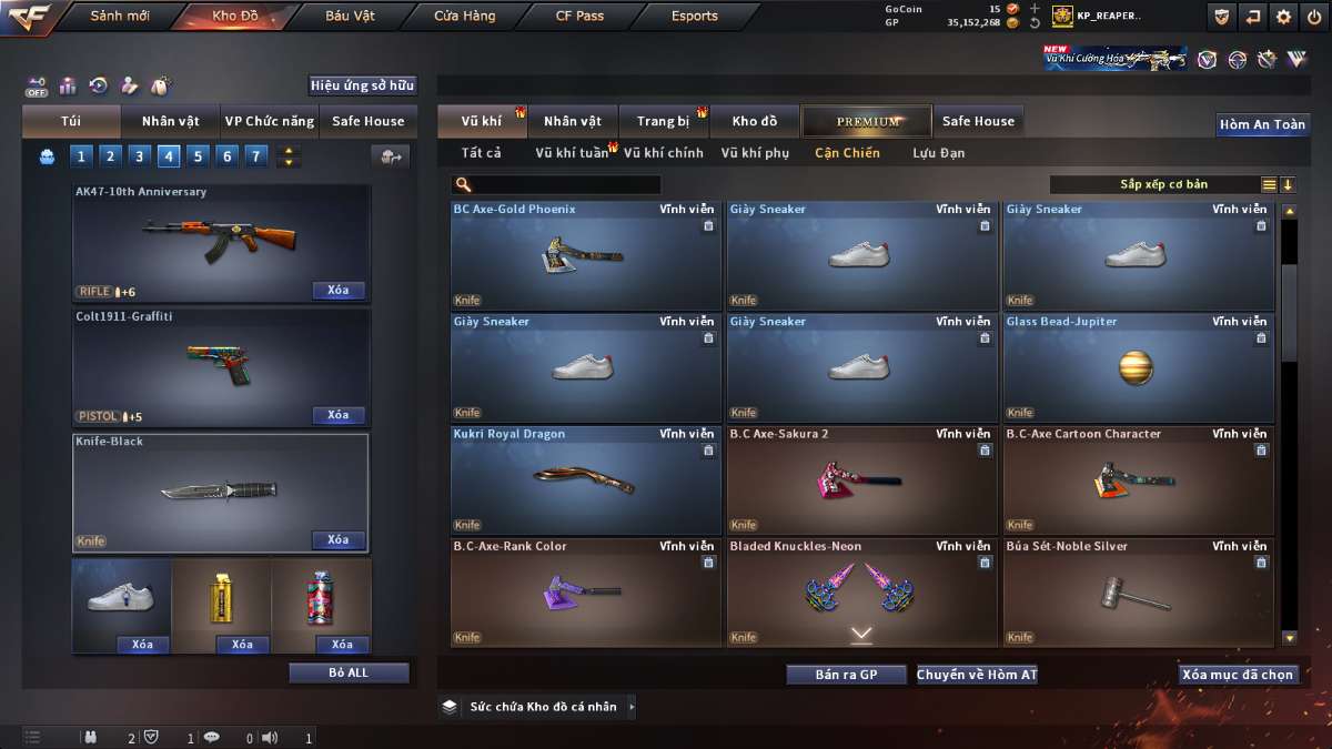 shop acc cf uy tin gia re